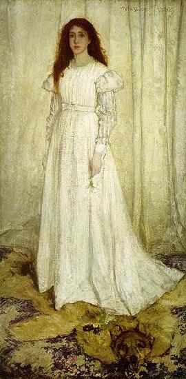 James Abbott Mcneill Whistler Symphony in White, Norge oil painting art